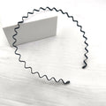 Metal Wavy Headband Unisex Sports Hair Hoop – 1/3/6/12 Pack Metal Hair Headband SWANS 1 PC
