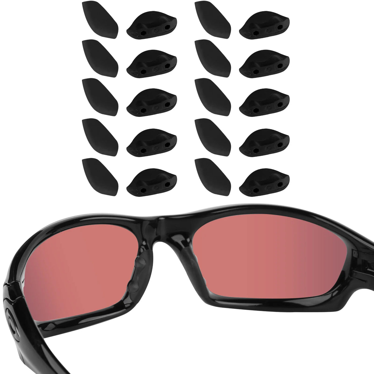 Silicone Nose Pads Replacement for Oakley Straight Jacket 2007 Eyewear Accessories SWANS 10 Pairs-Large