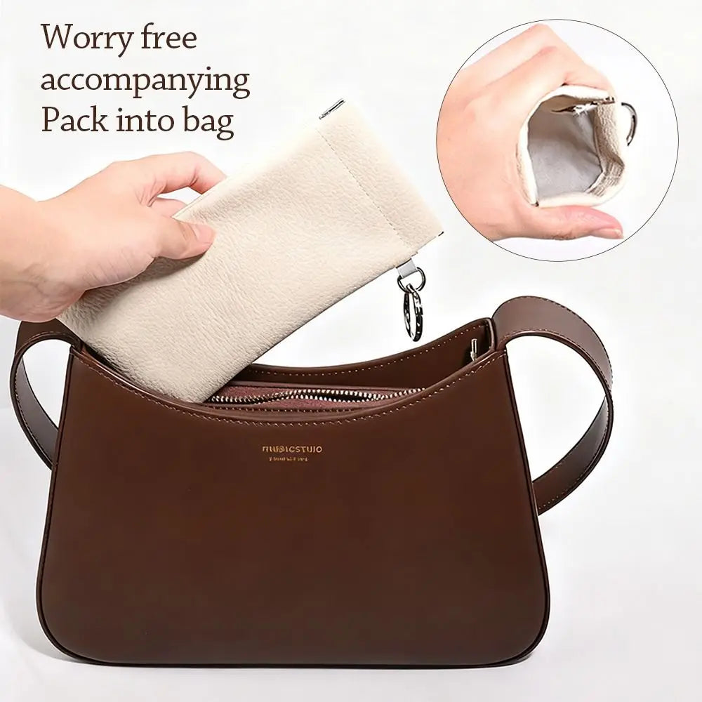 Soft PU Leather Sunglasses Case with Cleaning Cloth – Unisex Eyewear Case SWANS