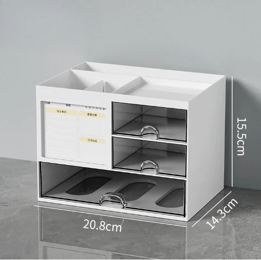 Transparent Desktop Drawer Cabinet – Desk Organizer Box Desktop Drawer Organizer SWANS B