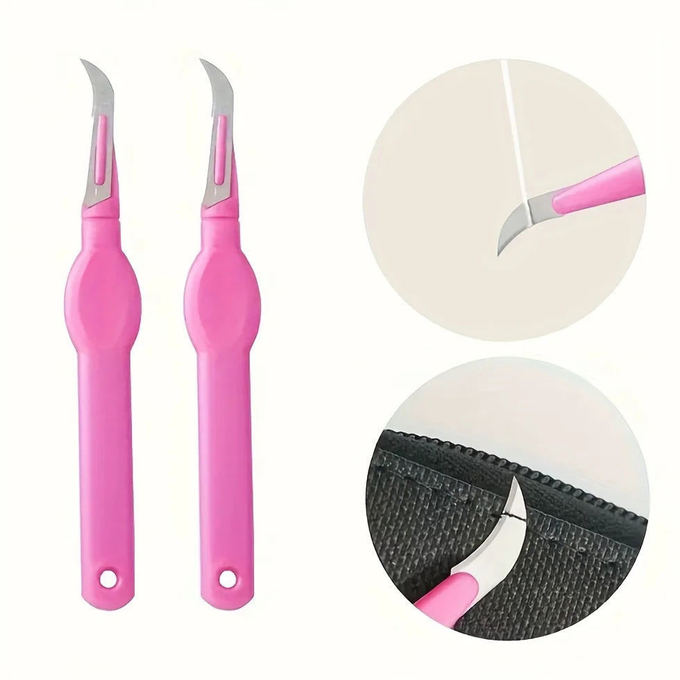 Sewing Seam Ripper & Thread Cutter – Steel Plastic Handle Seam Ripper Tool SWANS