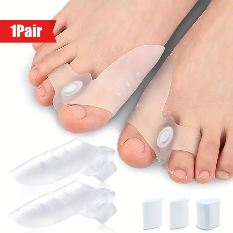 Ultra-Soft Silicone Toe Separators 1 Pair – Foot Care Tool Silicone Toe Separators SWANS