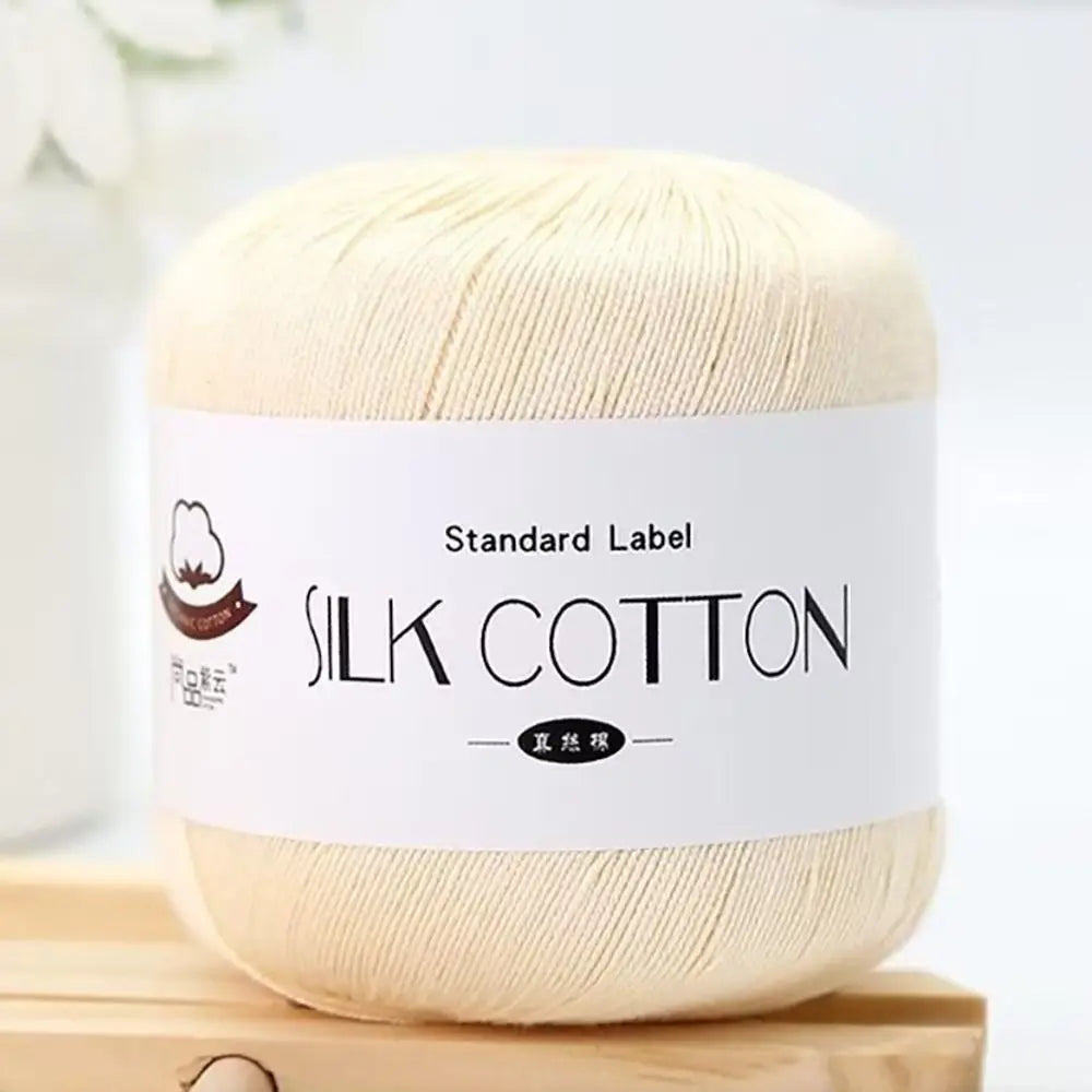 Milk Cotton Silk Yarn 50g – Soft DIY Crochet & Knitting Yarn Crochet Knitting Yarn SWANS 10