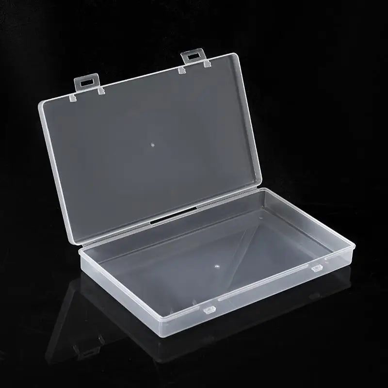 Clear Plastic Storage Box with 4 Removable Dividers | Organizer Storage Organizer Box SWANS A