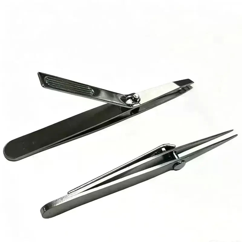 YOVIP Lever Stainless Steel Tweezers – Eyebrow & Beard 1/2 Pack Grooming Tweezers SWANS