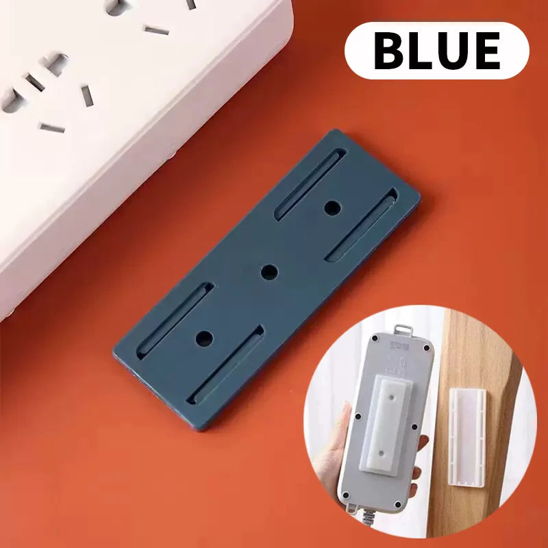 Self-Adhesive Power Strip Holder – No-Drill Wall Mount Power Strip Holder SWANS BLUE