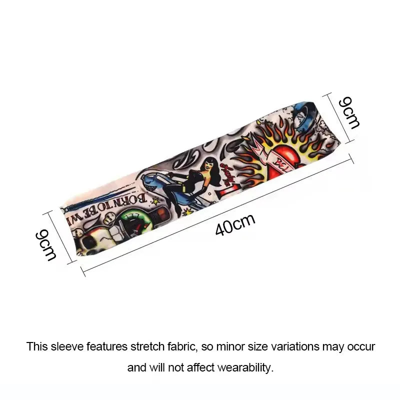 8-Pack Tattoo Arm Sleeves – UV Sun Protection Elastic Covers Tattoo Arm Sleeves SWANS
