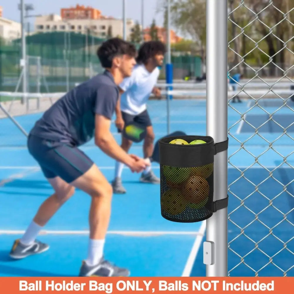 Hanging Pickleball Ball Holder – Nylon Mesh Multi-Sport Bag Ball Storage Bag SWANS