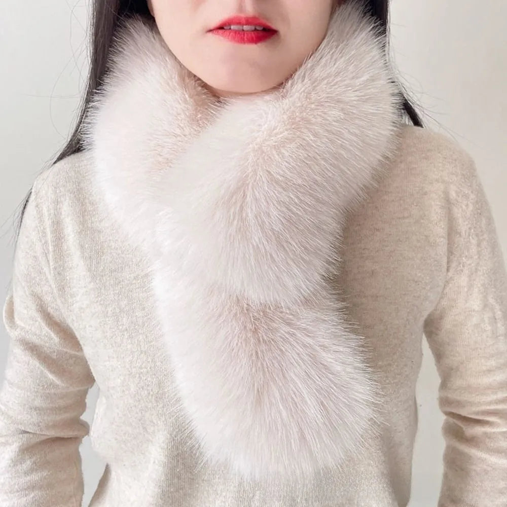 Luxury Faux Fur Winter Neck Scarf – Plush Warm Wrap for Women Faux Fur Scarf SWANS
