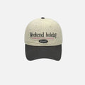 Y2K Patchwork Baseball Cap – Letter Embroidery Snapback Hat Baseball Cap SWANS gray Adjustable