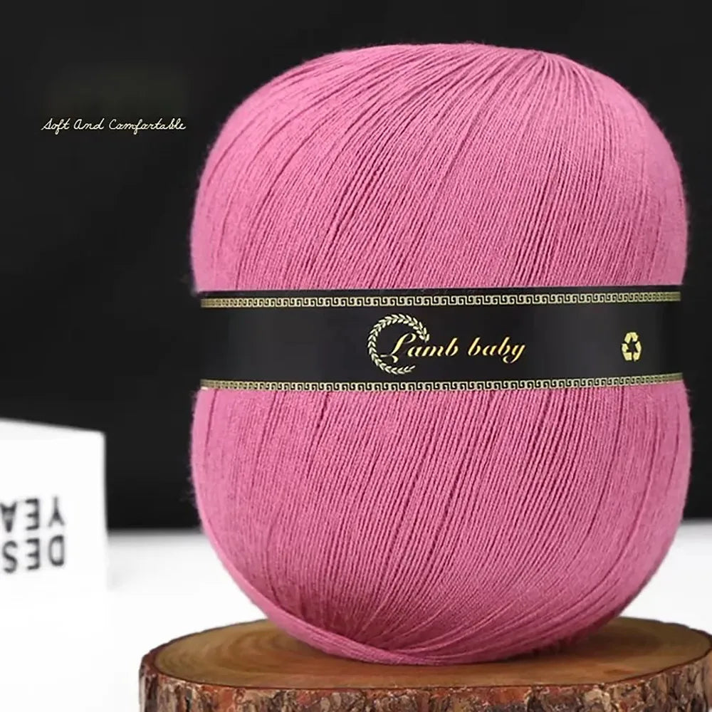 Silk Cotton Lace Yarn – Thin Crochet & Knitting Yarn for Shawls Lace Knitting Yarn SWANS PEACH
