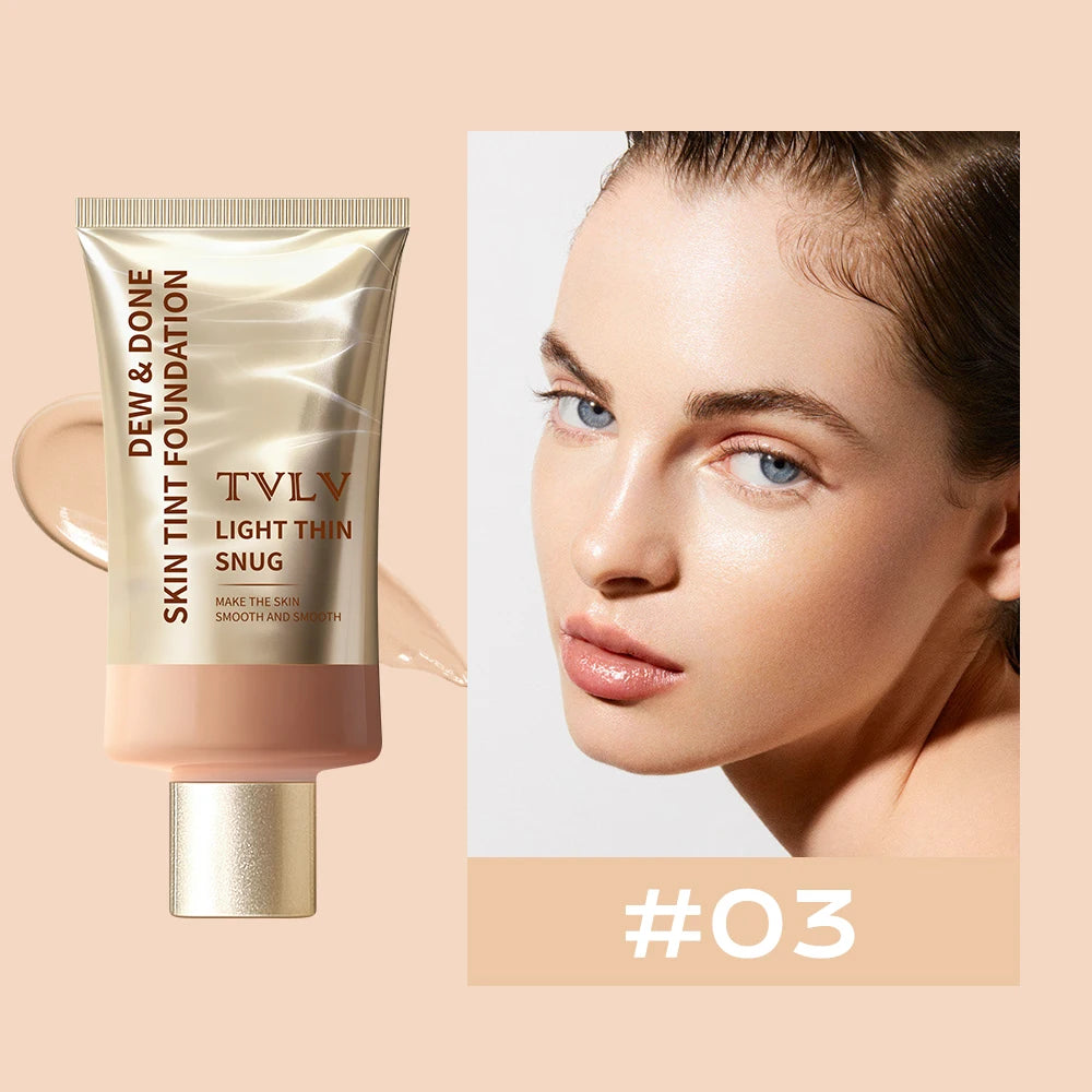 TVLV Skin Tint Foundation – Moisturizing Natural Coverage Makeup Skin Tint Foundation SWANS 6817-3