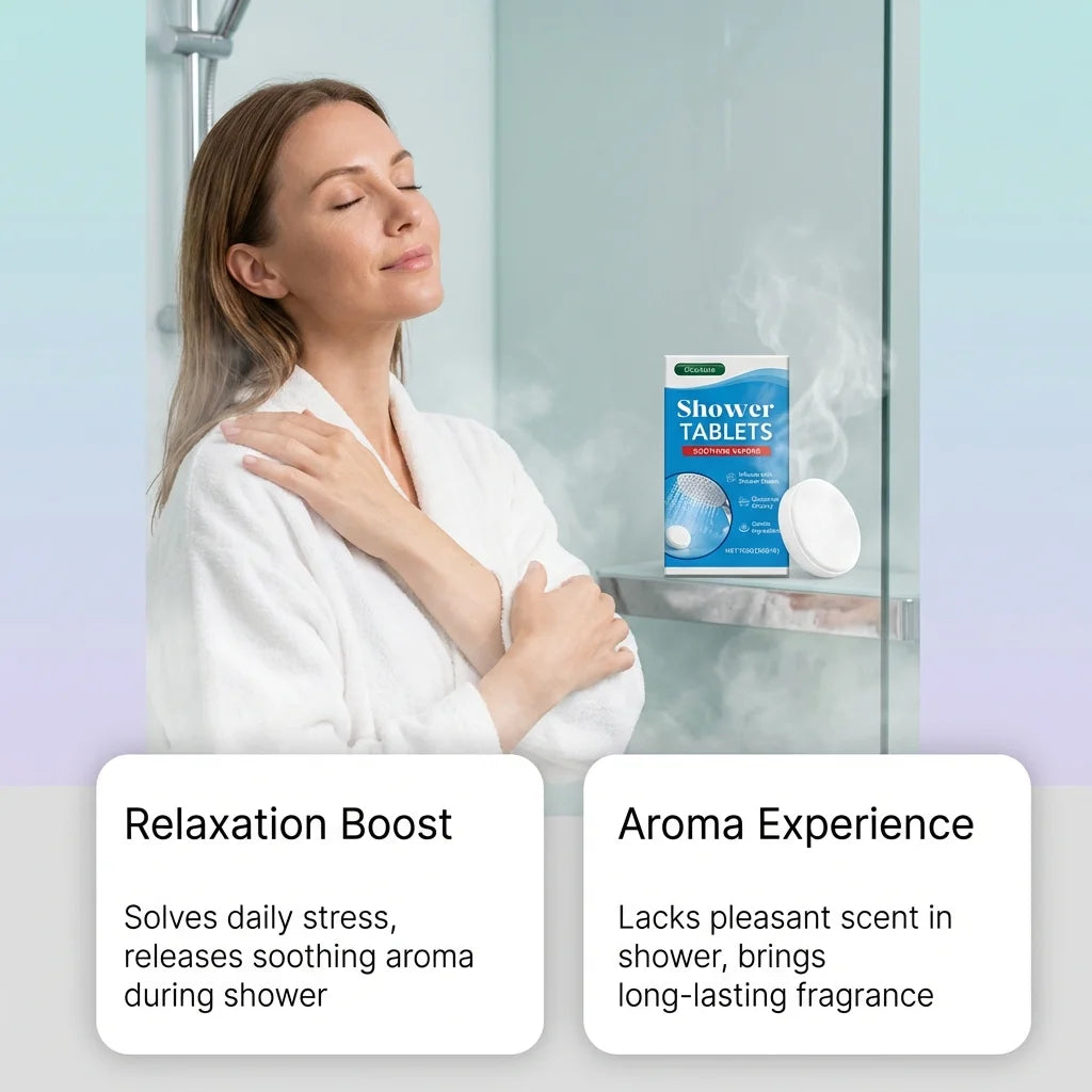 OceAura Aromatherapy Shower Steamers – 5-Pack Moisturizing Tablets Shower Steamer Tablets SWANS