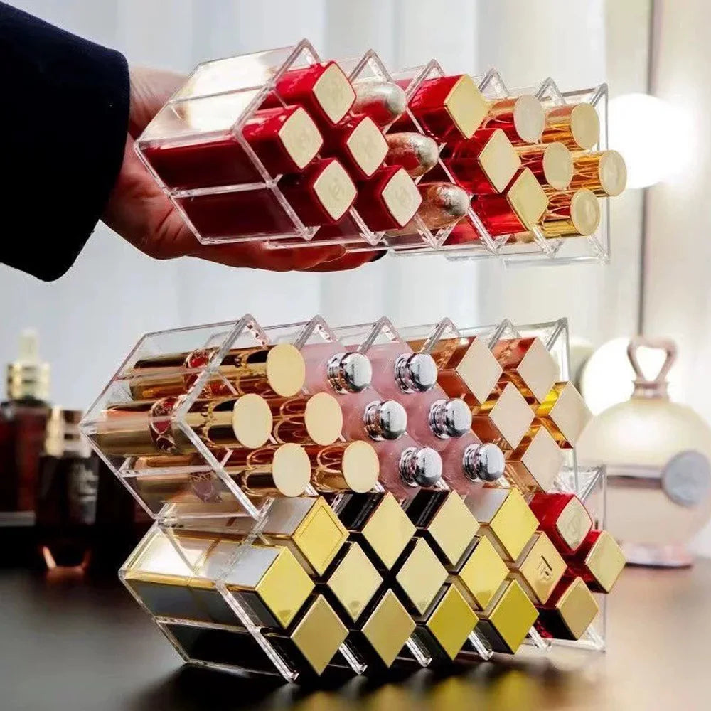 Fish-Shaped Lipstick Organizer – Vertical Makeup Storage Rack Lipstick Storage Organizer SWANS