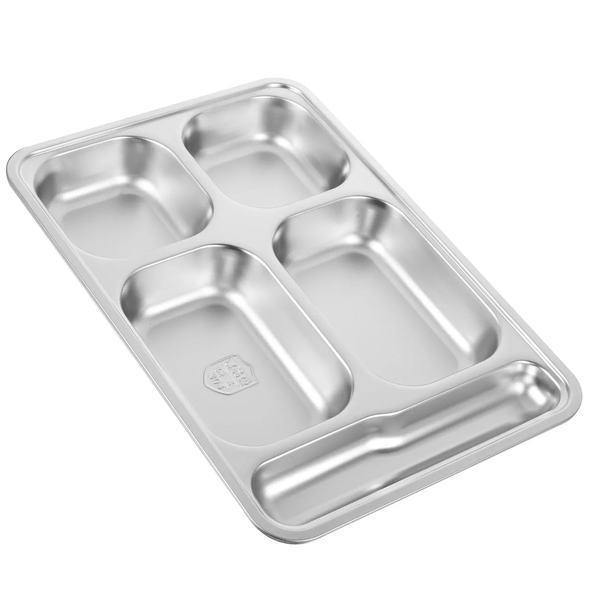 WINOMO XL Stainless Steel Divided Plate – 4 Deep Compartments Divided Dinner Plate SWANS other