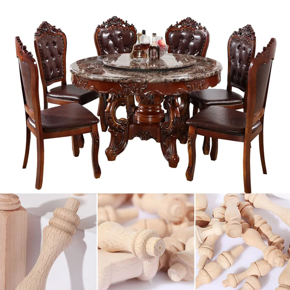 Vintage Wood Carved Furniture Leg – European Cabinet Foot Wood Furniture Leg SWANS