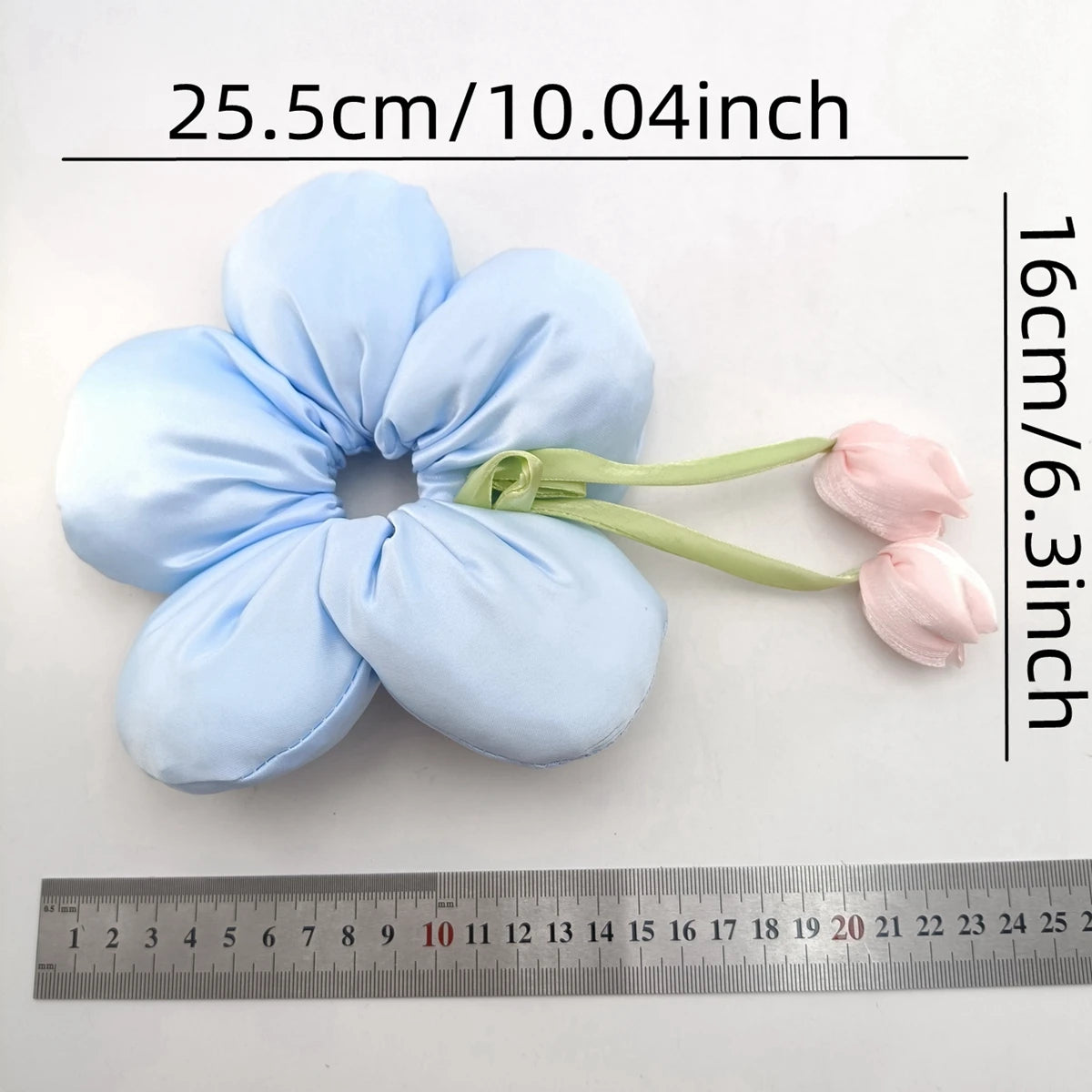 Tulip Bow Elastic Hair Tie – Floral Women's Hair Band Elastic Hair Band SWANS