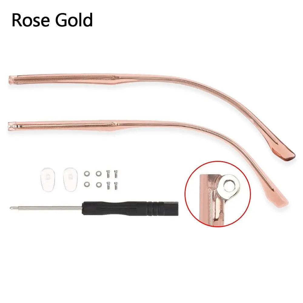 Universal Eyeglasses Temple Arms Repair Kit – Anti-Slip Eyewear Repair Kit SWANS rose gold