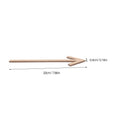 8-Inch Acrylic Self-Stick Arrow Sign – Outdoor Yard Directional Directional Yard Sign SWANS Golden