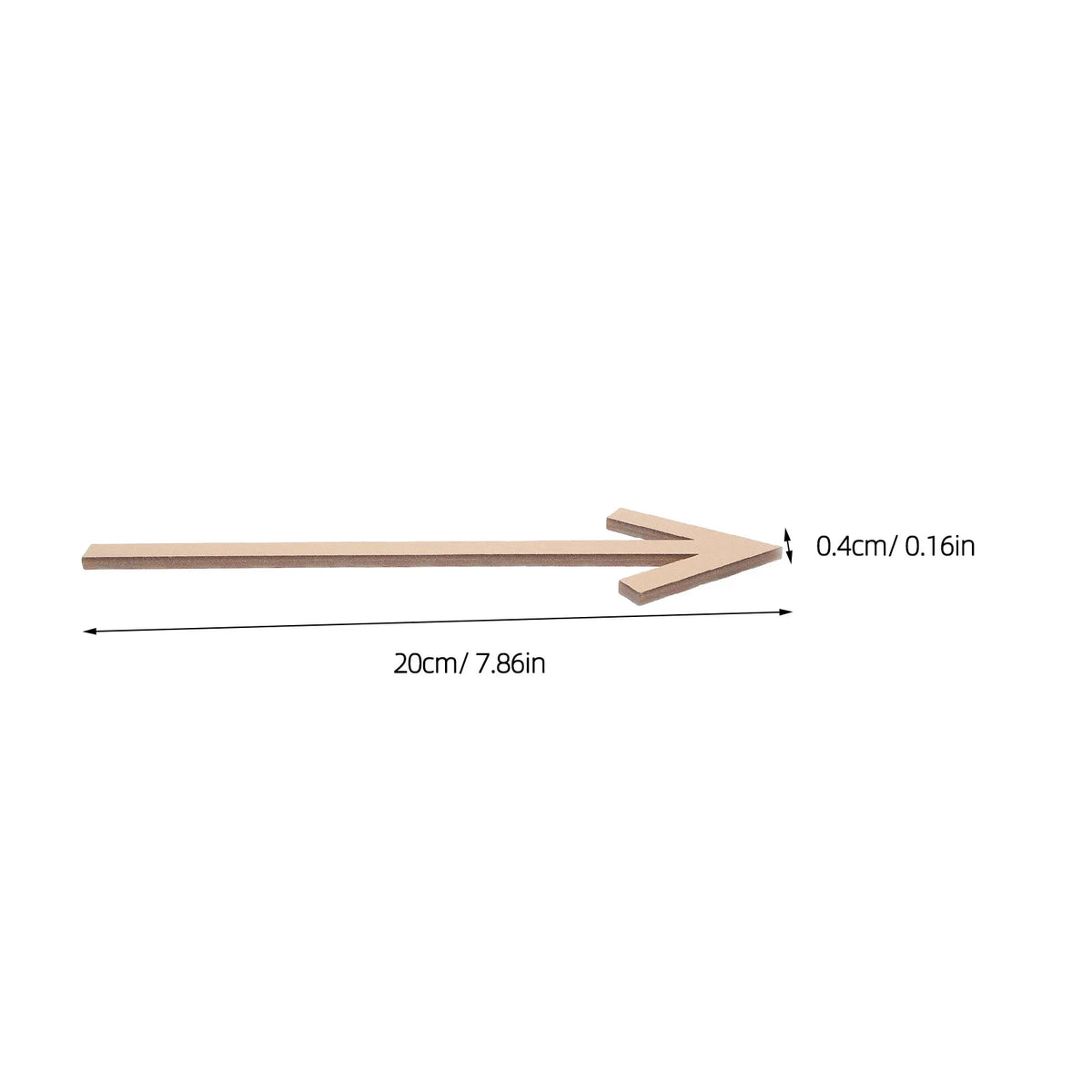 8-Inch Acrylic Self-Stick Arrow Sign – Outdoor Yard Directional Directional Yard Sign SWANS Golden