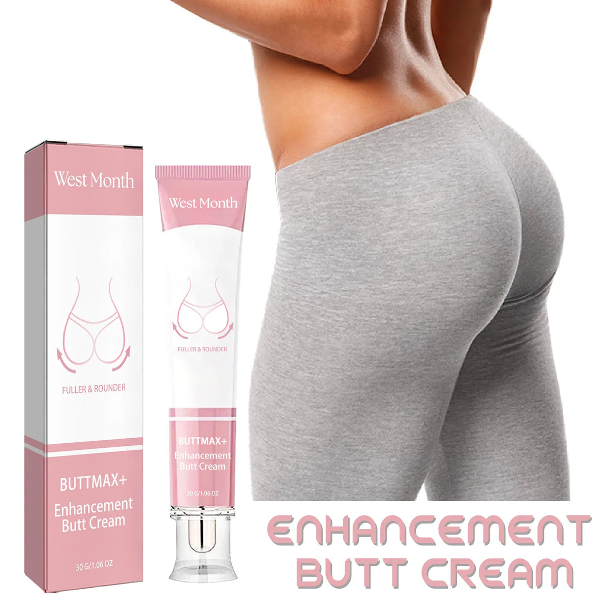WEST MONTH Hip Firming & Sculpting Body Cream 30g Body Firming Cream SWANS