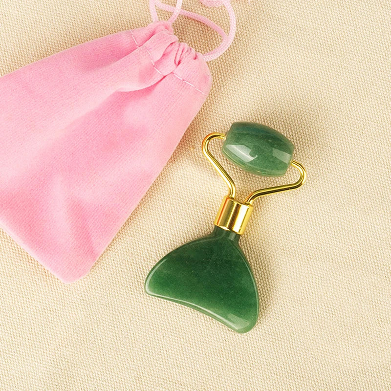 YOVIP Double Head Jade Face Roller & Massage Stick Jade Face Roller SWANS