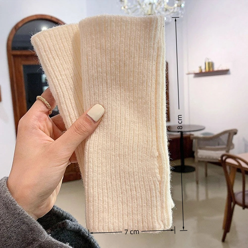 Soft Knit Fingerless Gloves – Warm Half Finger Mittens Fingerless Knit Gloves SWANS