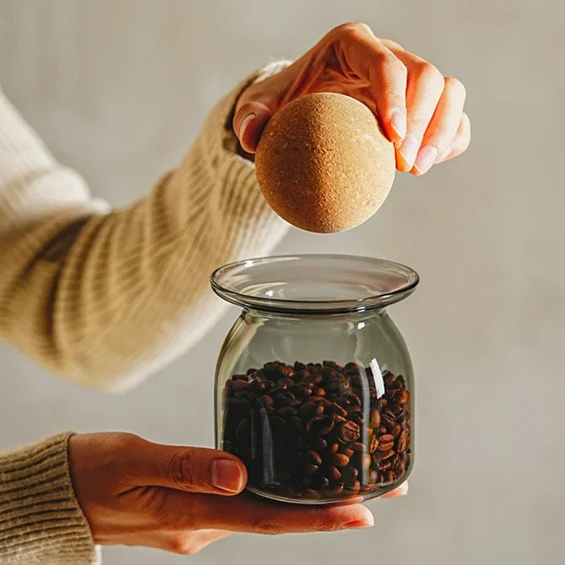 Retro Sealed Glass Coffee Bean Storage Jar – Large Capacity Glass Storage Jar SWANS