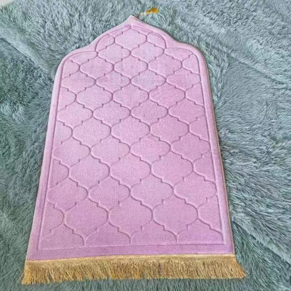 Soft Flannel Muslim Prayer Mat – Non-Slip Thickened Rug 65×115cm Prayer Mat Rug SWANS 15