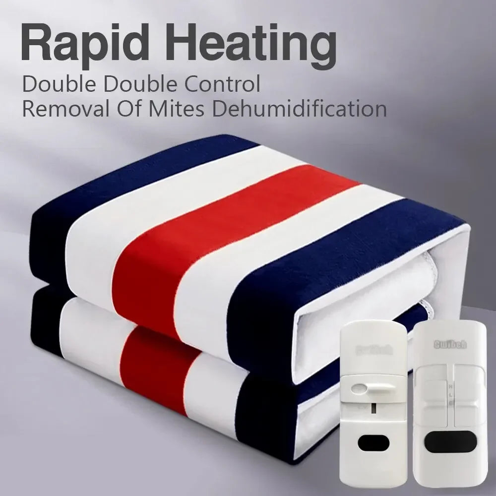 YTYIN Electric Heated Blanket 220V Auto Thermostat Bed Warmer Electric Heated Blanket SWANS