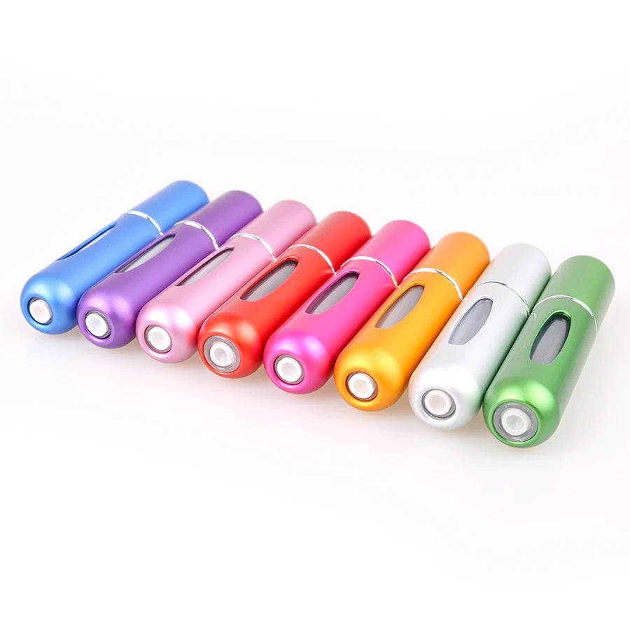 5ml Refillable Perfume Atomizer Bottles – Aluminum Base 1–12 Pack Perfume Atomizer Bottle SWANS