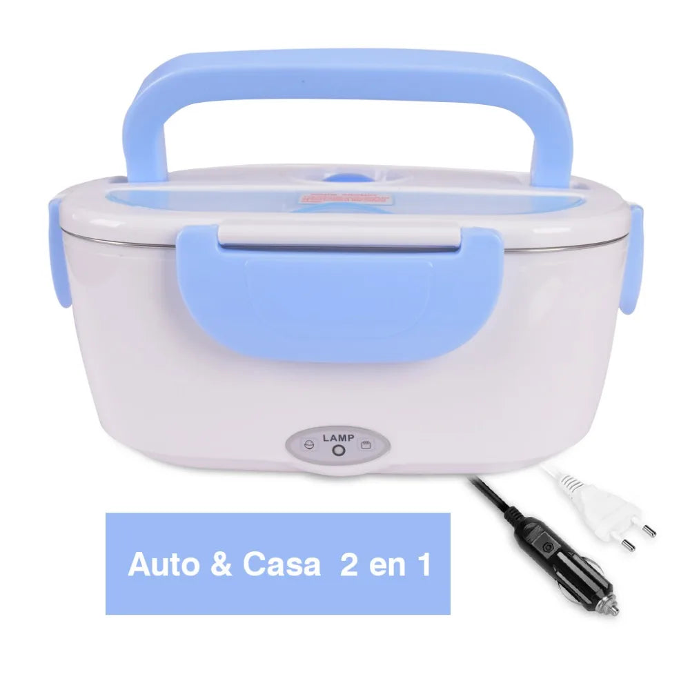 SWANS 3-in-1 Electric Lunch Box Warmer 12V 24V 110V Portable Electric Lunch Box SWANS SKY BLUE