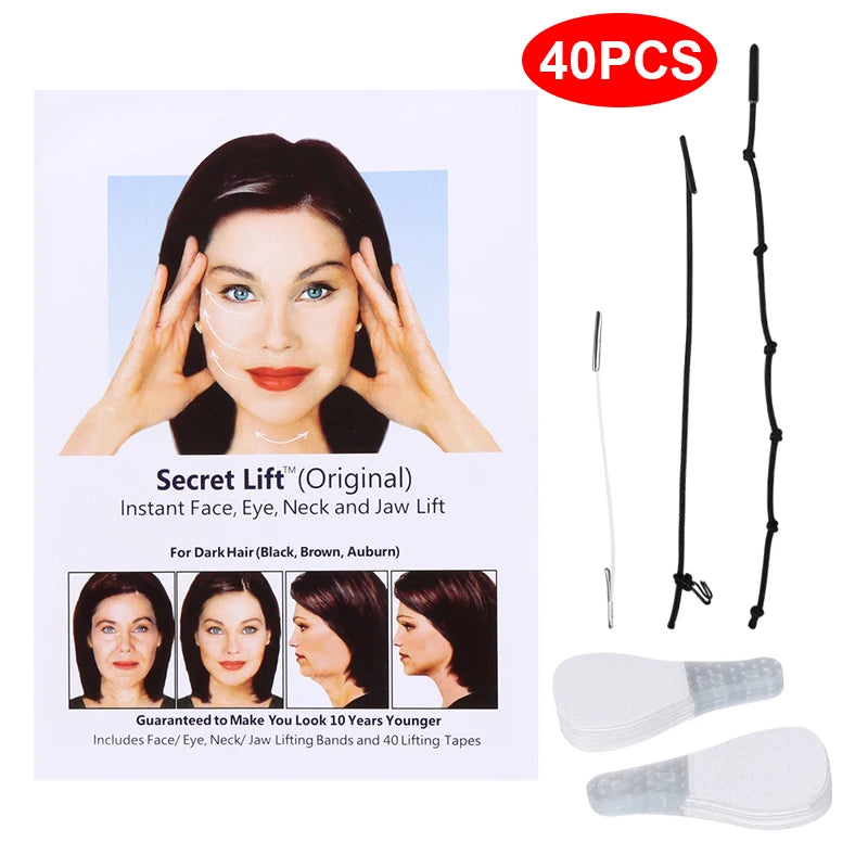 YIBER Invisible Face Lift Tape – V-Shape Chin Stickers Face Lift Tape SWANS 40PCS