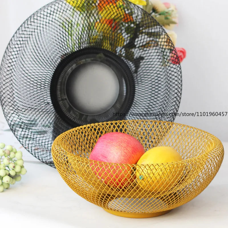 Nordic Double-Layer Wire Mesh Fruit & Snack Basket | SWANS Wire Mesh Fruit Basket SWANS