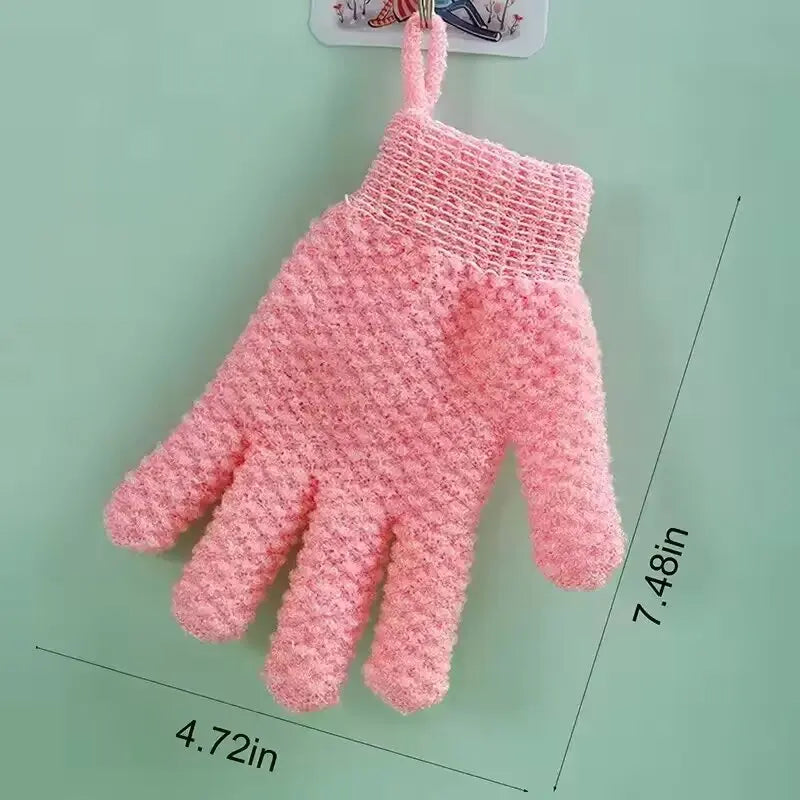 Five Finger Exfoliating Bath Gloves – Body Scrubbing Mitts Exfoliating Bath Gloves SWANS