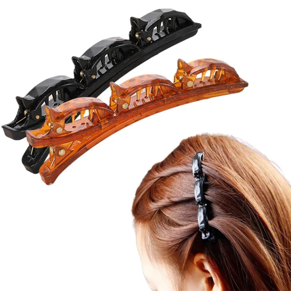 Crystal Rhinestone Braided Hair Clips – Barrettes for Women Hair Clip Barrettes SWANS