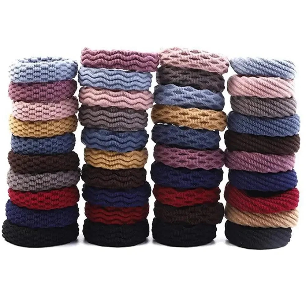 20-Pack Elastic Hair Bands Scrunchie Ponytail Holders for Women Elastic Hair Bands SWANS