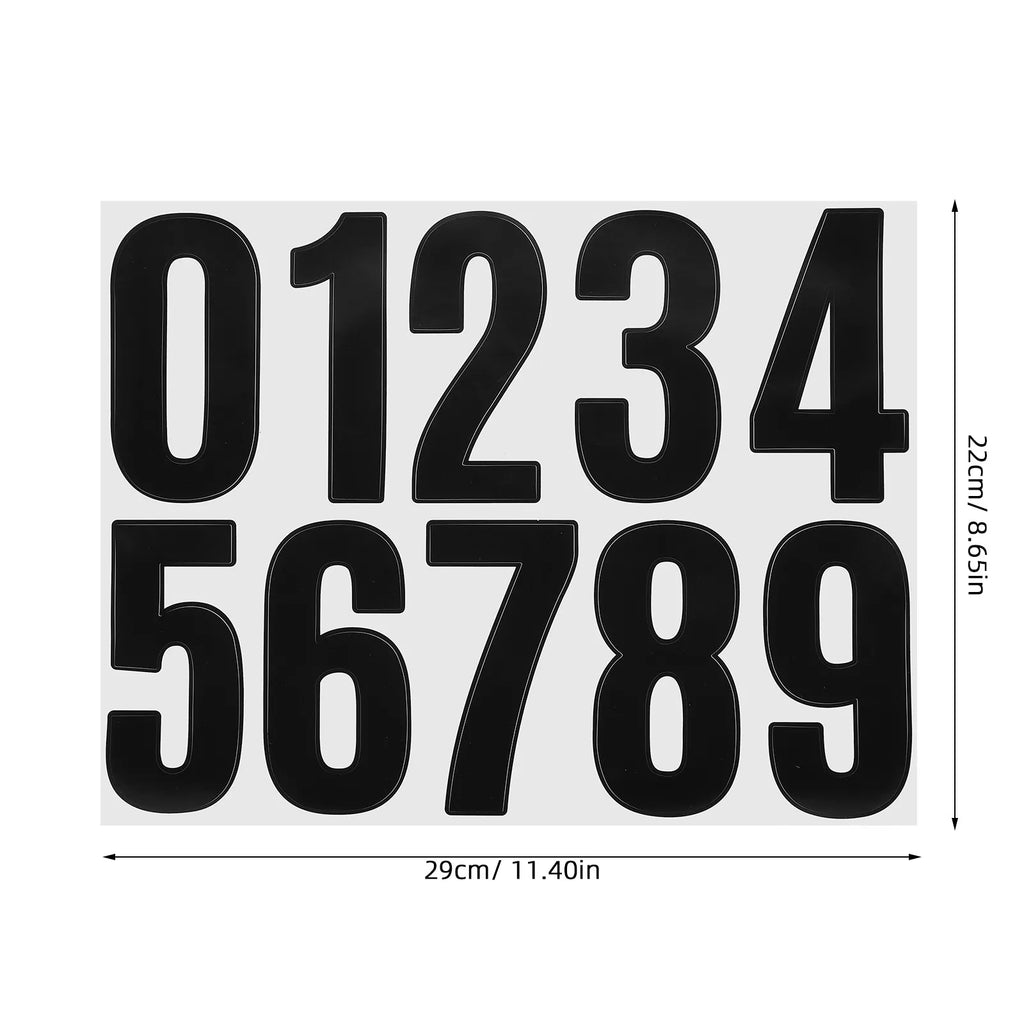 Waterproof House Number Stickers – 8 Sheets, Mailbox & Door Address Number Stickers SWANS