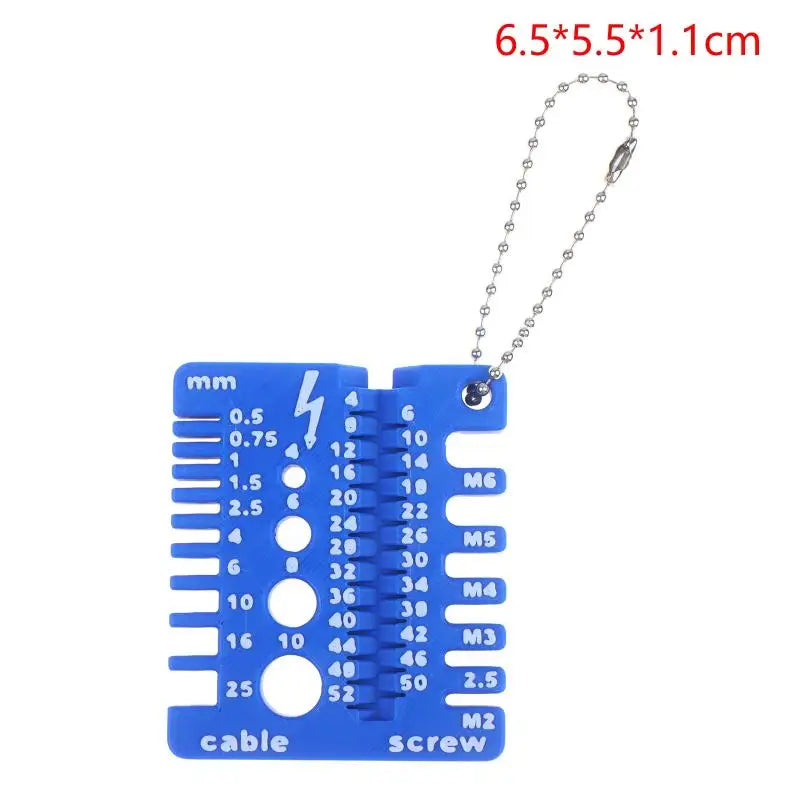 M1–M10 Metric Thread Gauge – Screw & Nut Size Checker Thread Gauge Tool SWANS blue 65x55mm