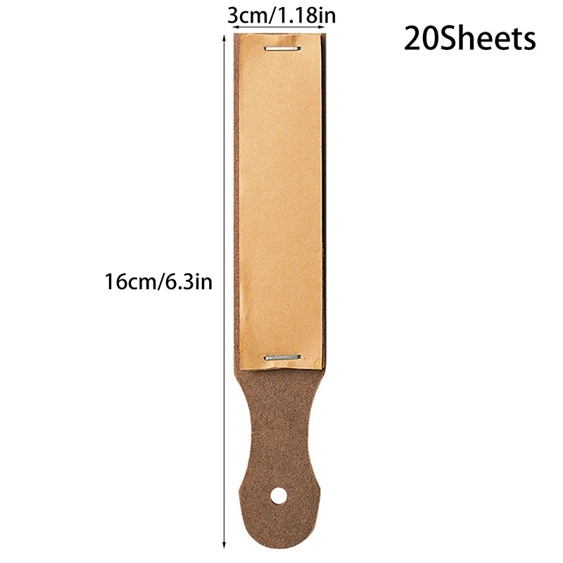 Eyebrow Pencil Sandpaper Sharpening Board | Precision Tip Tool Eyebrow Sharpening Tool SWANS 20pcs
