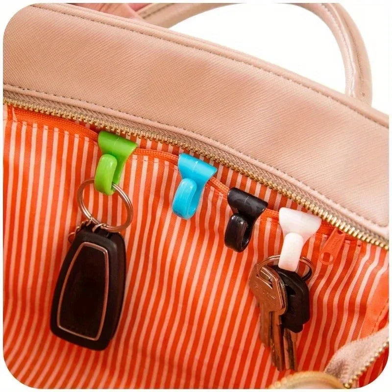 SWANS 2-Pack Mini Bag Clip & Anti-Lost Key Hook Organizer Bag Clip Organizer SWANS