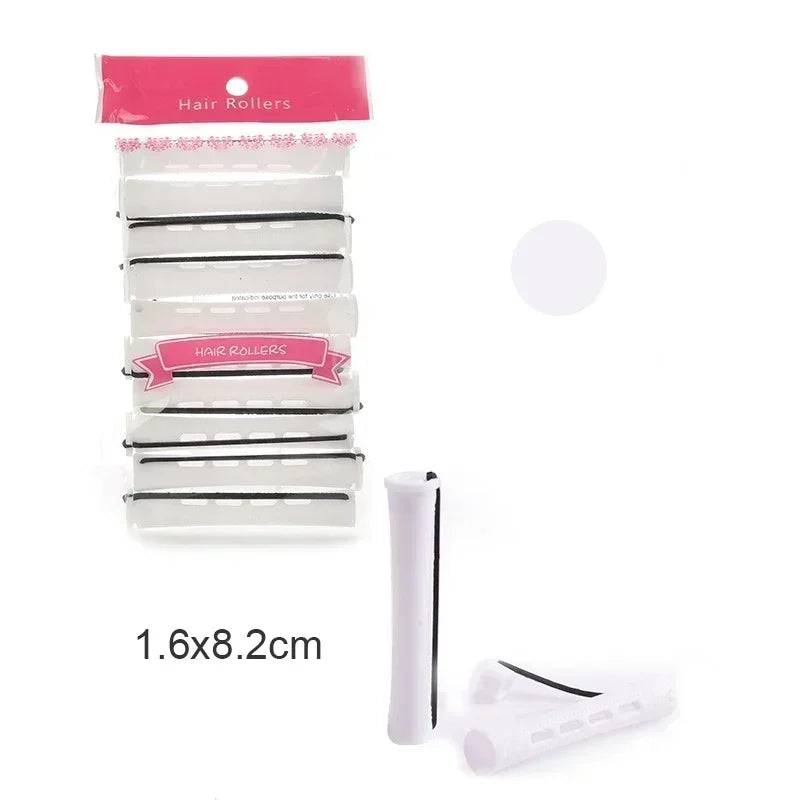 10-Pack Heatless Perm Rods – Cold Wave Hair Curling Rollers Hair Curling Rollers SWANS 1.6x8.2cm