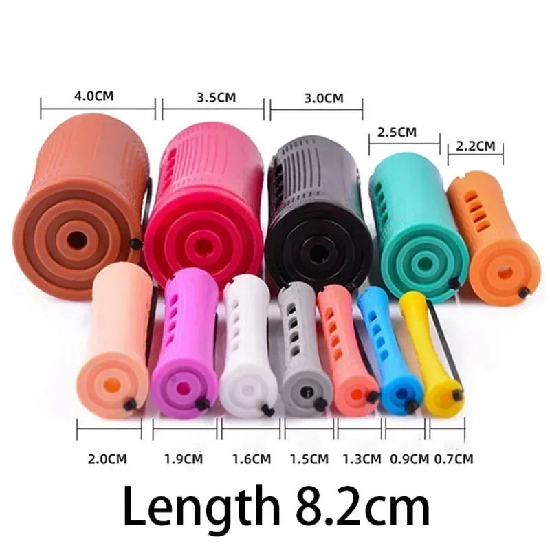 10-Pack Heatless Perm Rods – Cold Wave Hair Curling Rollers Hair Curling Rods SWANS