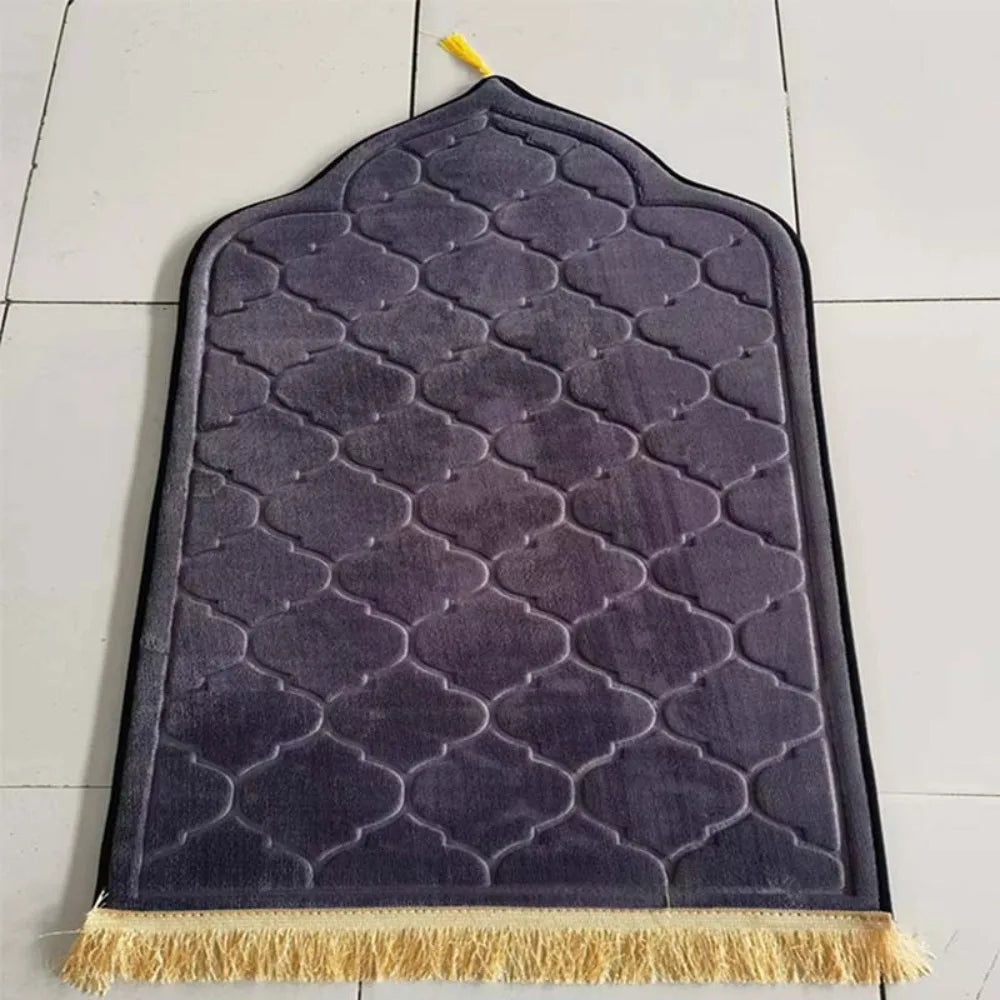 Soft Flannel Muslim Prayer Mat – Non-Slip Thickened Rug 65×115cm Prayer Mat Rug SWANS 13
