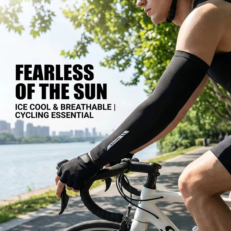 UPF 50+ Ice Silk Arm Sleeves – UV Cooling for Cycling & Outdoors UV Arm Sleeves SWANS