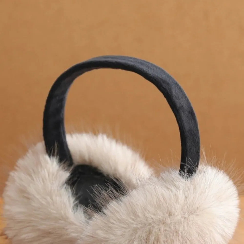 Faux Fur Foldable Winter Earmuffs – Unisex Plush Ear Warmer Winter Earmuffs SWANS