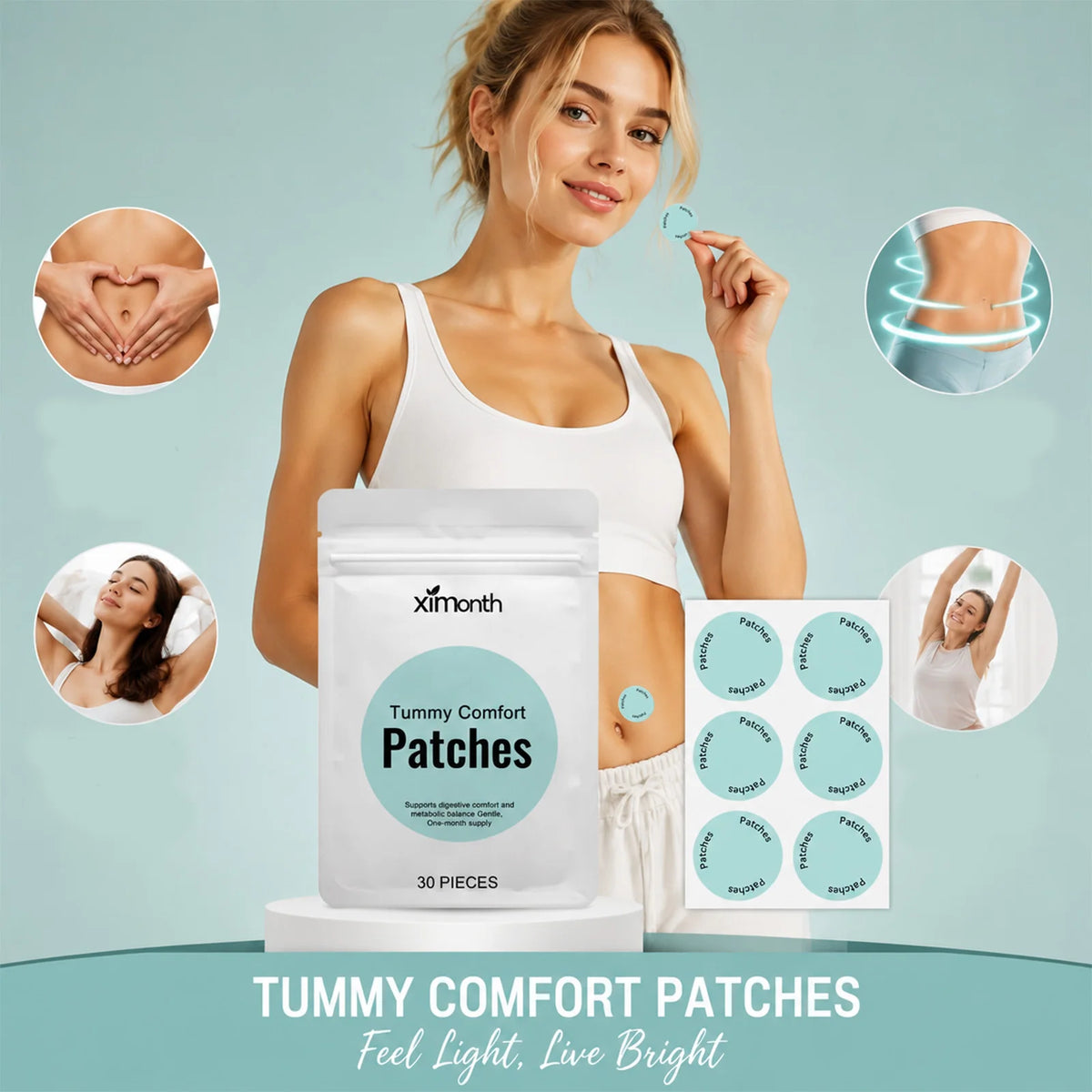 Ximonth Body Firming Patch – Breathable Skin-Friendly Care Body Care Patch SWANS