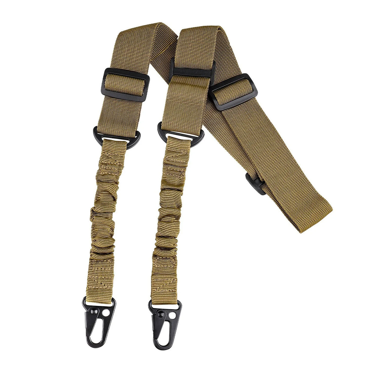 Tactical Dual-Point Strap – Multifunctional Outdoor Belt Tactical Outdoor Strap SWANS khaki