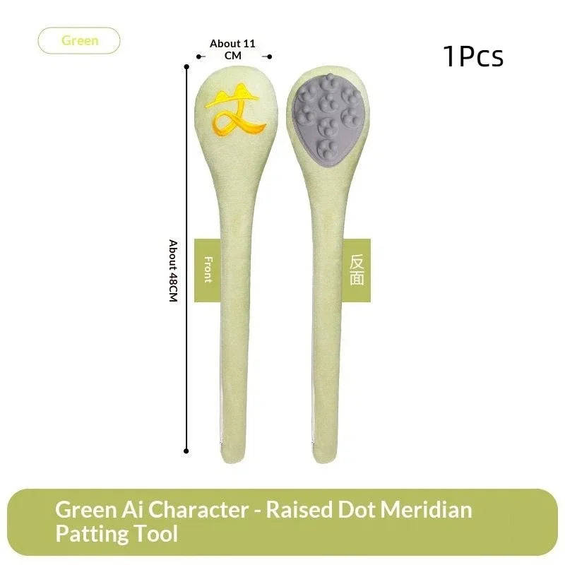 YOVIP Meridian Tapping Hammer – Traditional Wellness Massager Meridian Massage Hammer SWANS No plug Green