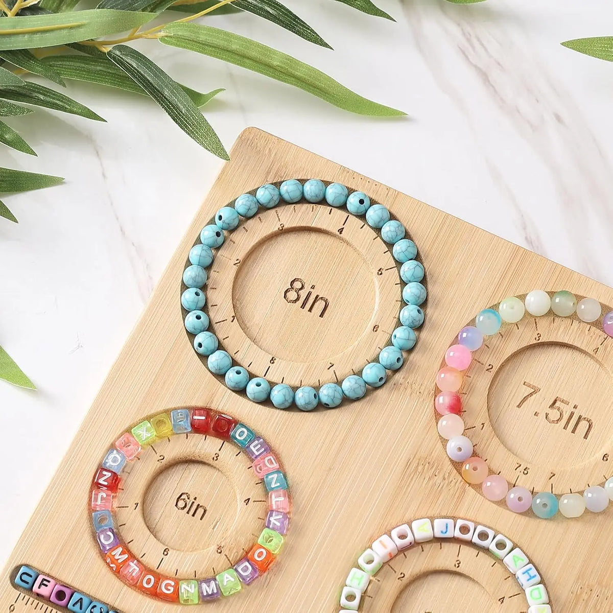 Bamboo Bead Board for Jewelry Making – DIY Beading Tray Jewelry Making Board SWANS